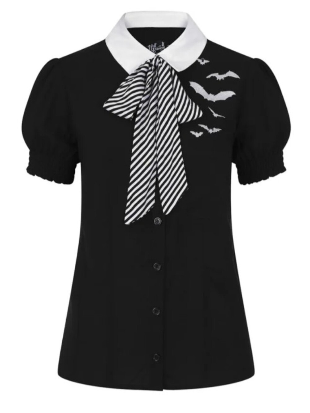 Hell Bunny Trixie Blouse With Bats, XL